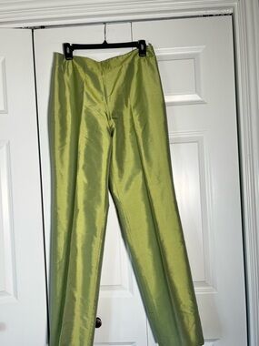 Talbots Lime Green Women's Trousers Sz 10